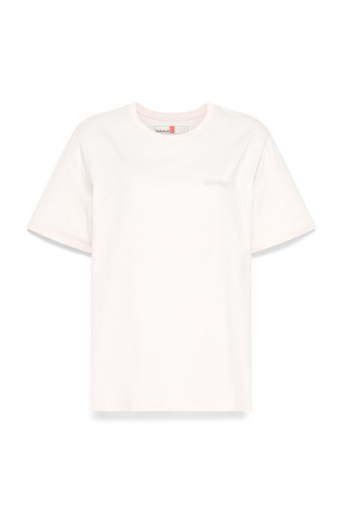 TIMBERLAND - Dames T-shirt met ronde hals, geborduurd logo, maat S, zwart 2/3