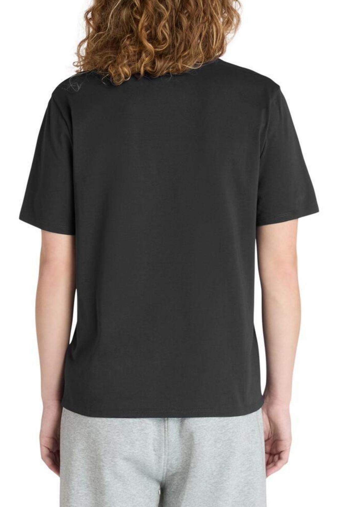TIMBERLAND - Dames T-shirt met geborduurd logo, zwart, maat XL 3/3