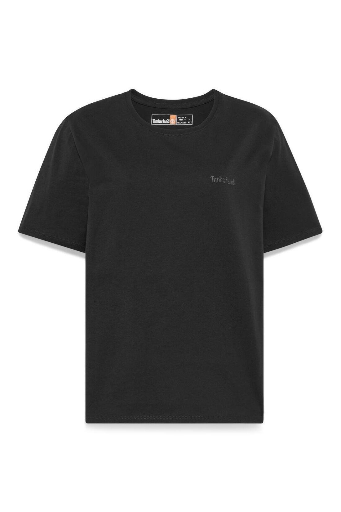 TIMBERLAND - Dames T-shirt met geborduurd logo, zwart, maat XL 2/3