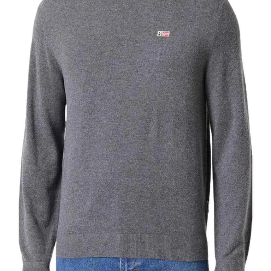 NAPAPIJRI Donori crewneck pullover - navy blue, wool-viscose blend