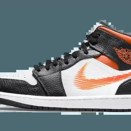 Herren - Sneaker - Glattleder - Zig-Zag-Swoosh - Jordan 1 Mid - Mehrfarbig