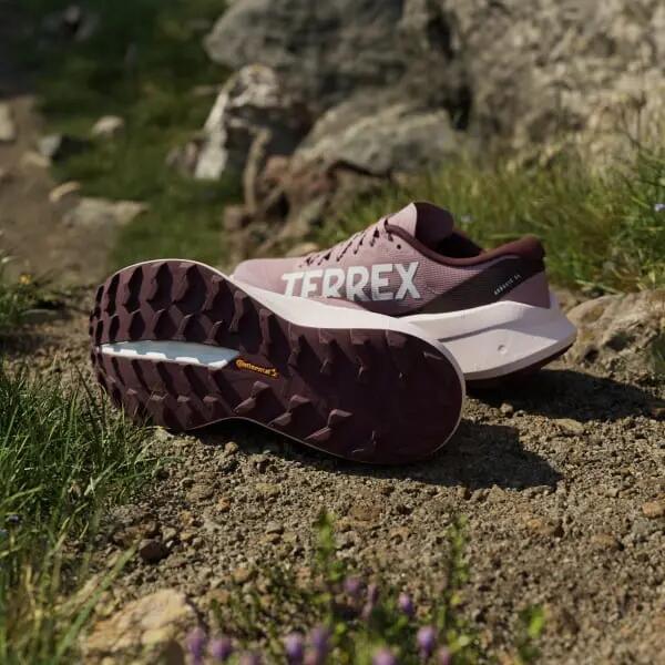 Zapatos de trail adidas Terrex Agravic SL Mauve 3/8