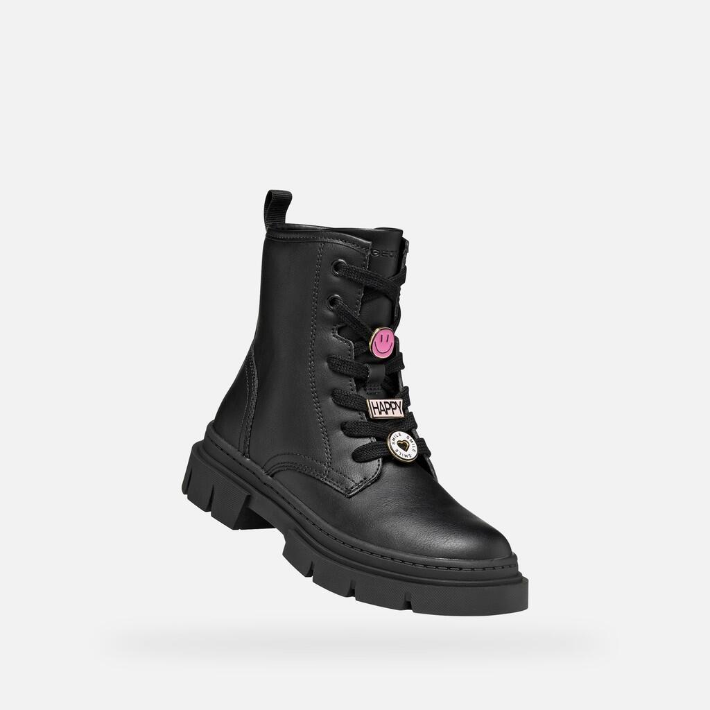 Bottines Fille J KARSYN GIRL Noir 6/7