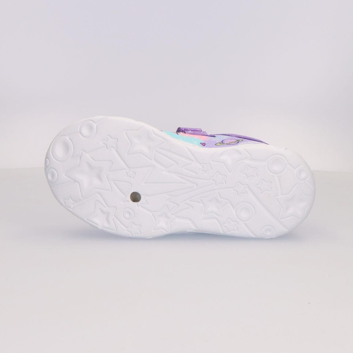 Sapatilhas com luzes criança Stitch com velcro lilás 3/6