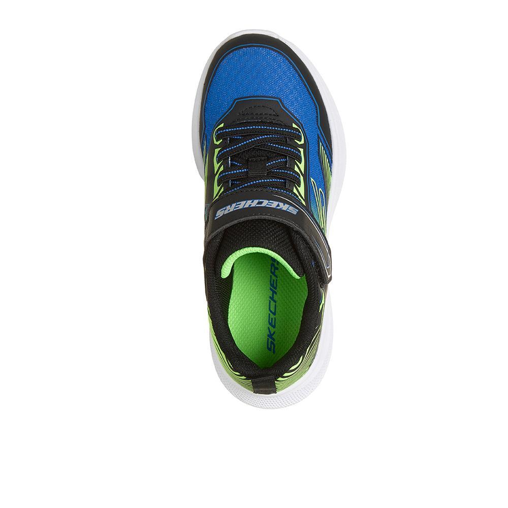 Sapatilhas Skechers Menino Microspec Velocity Azul Preto 3/4