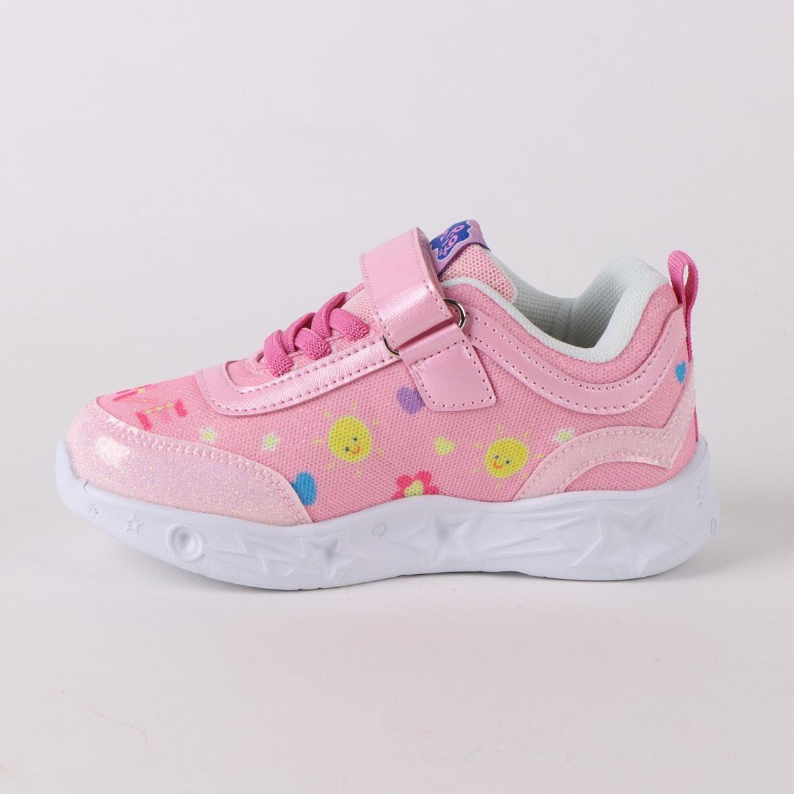 Sapatilhas com luzes criança Peppa Pig com velcro rosa 2/7