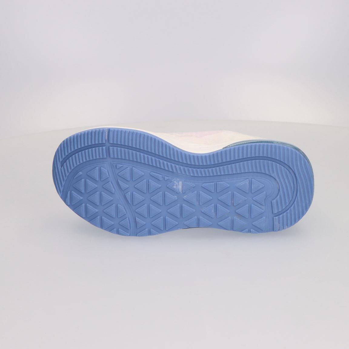 Sapatilhas com luzes criança Frozen com velcro azul-claro 3/7