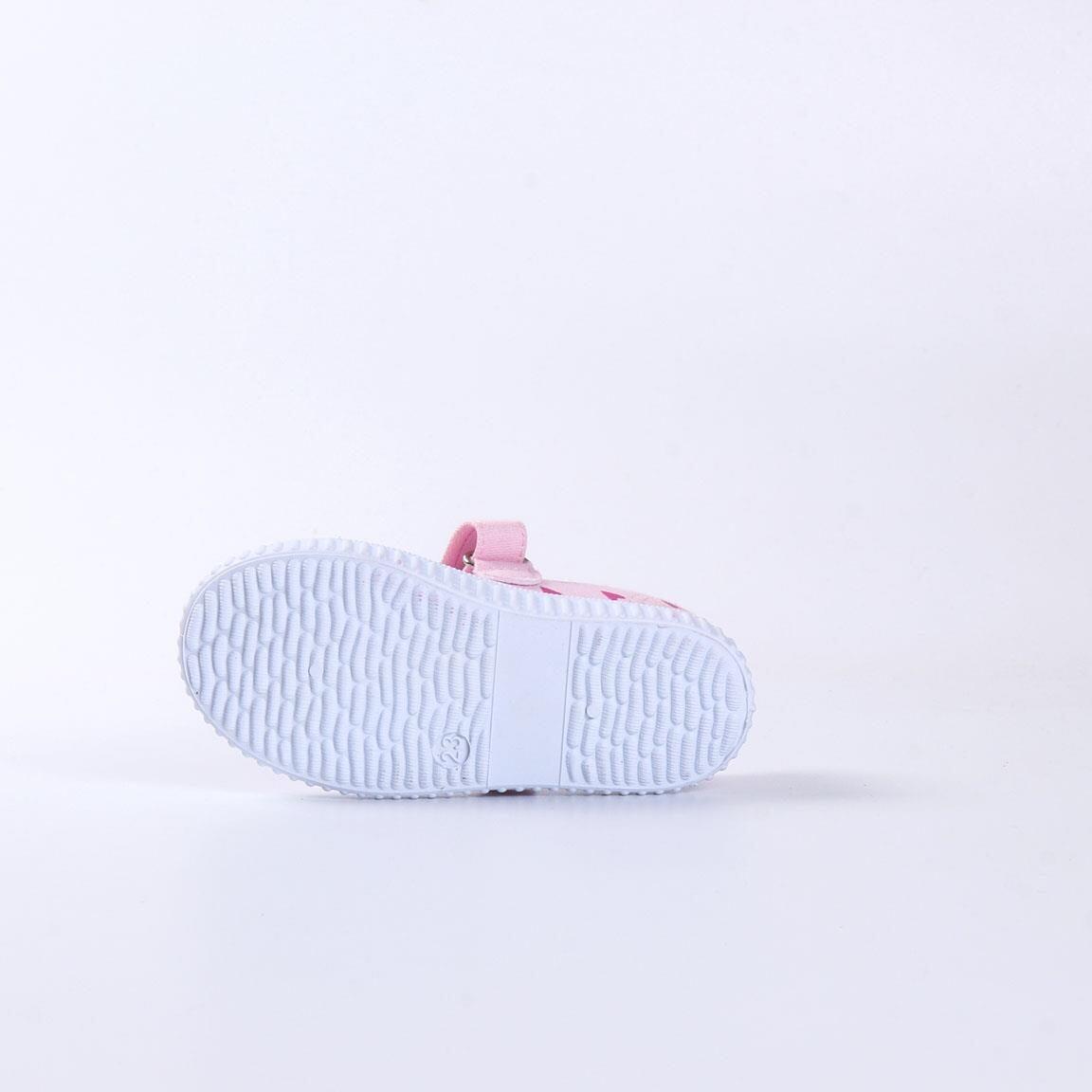 Ballerine in tela bambini Peppa Pig con strappo rosa e bianco 7/7