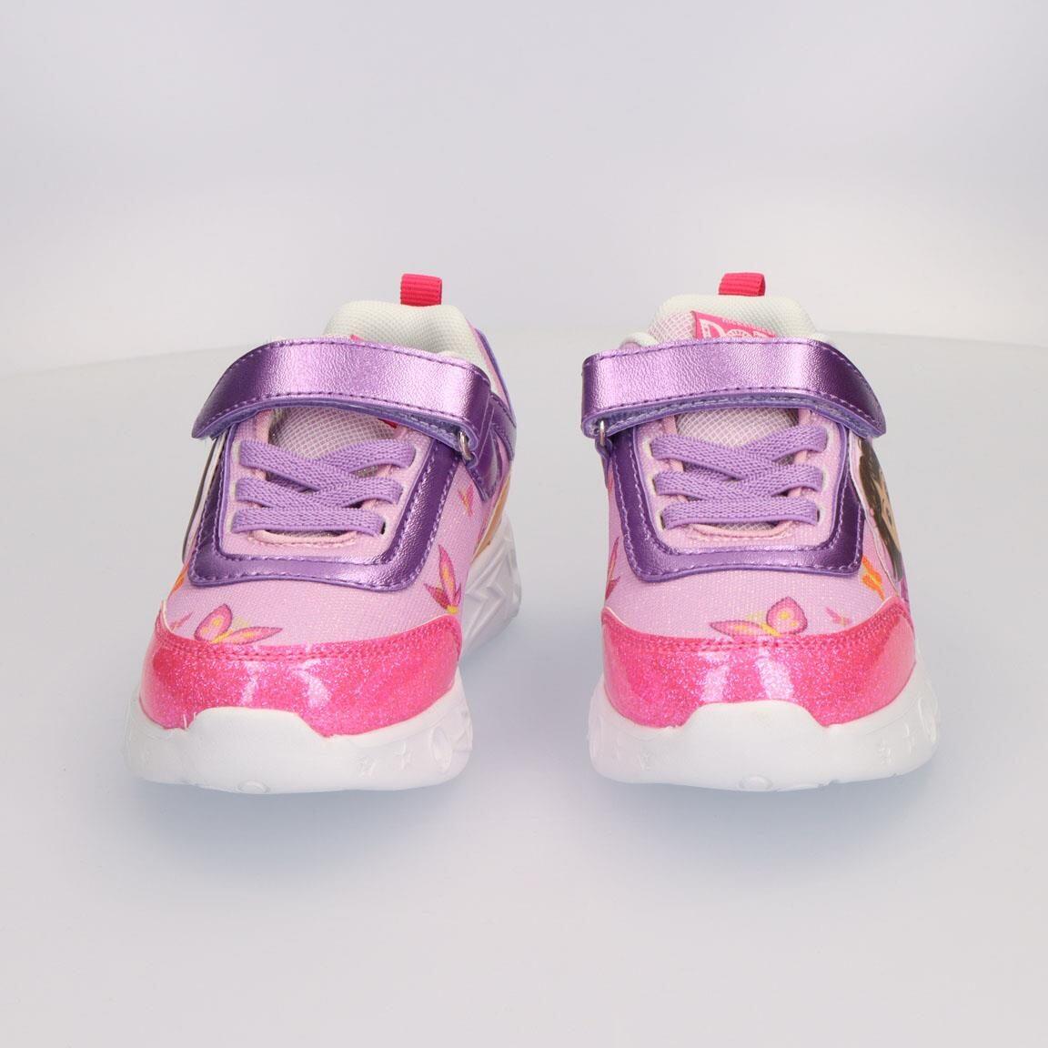 Sapatilhas com luzes criança Dora a Exploradora com velcro rosa 5/7