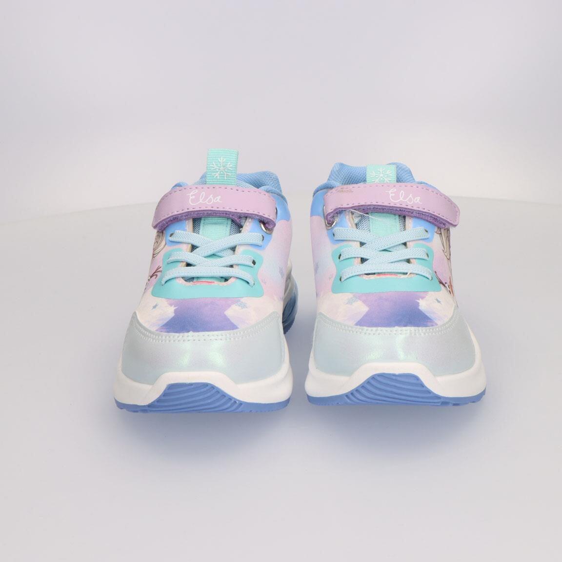 Sapatilhas com luzes criança Frozen com velcro azul-claro 7/7
