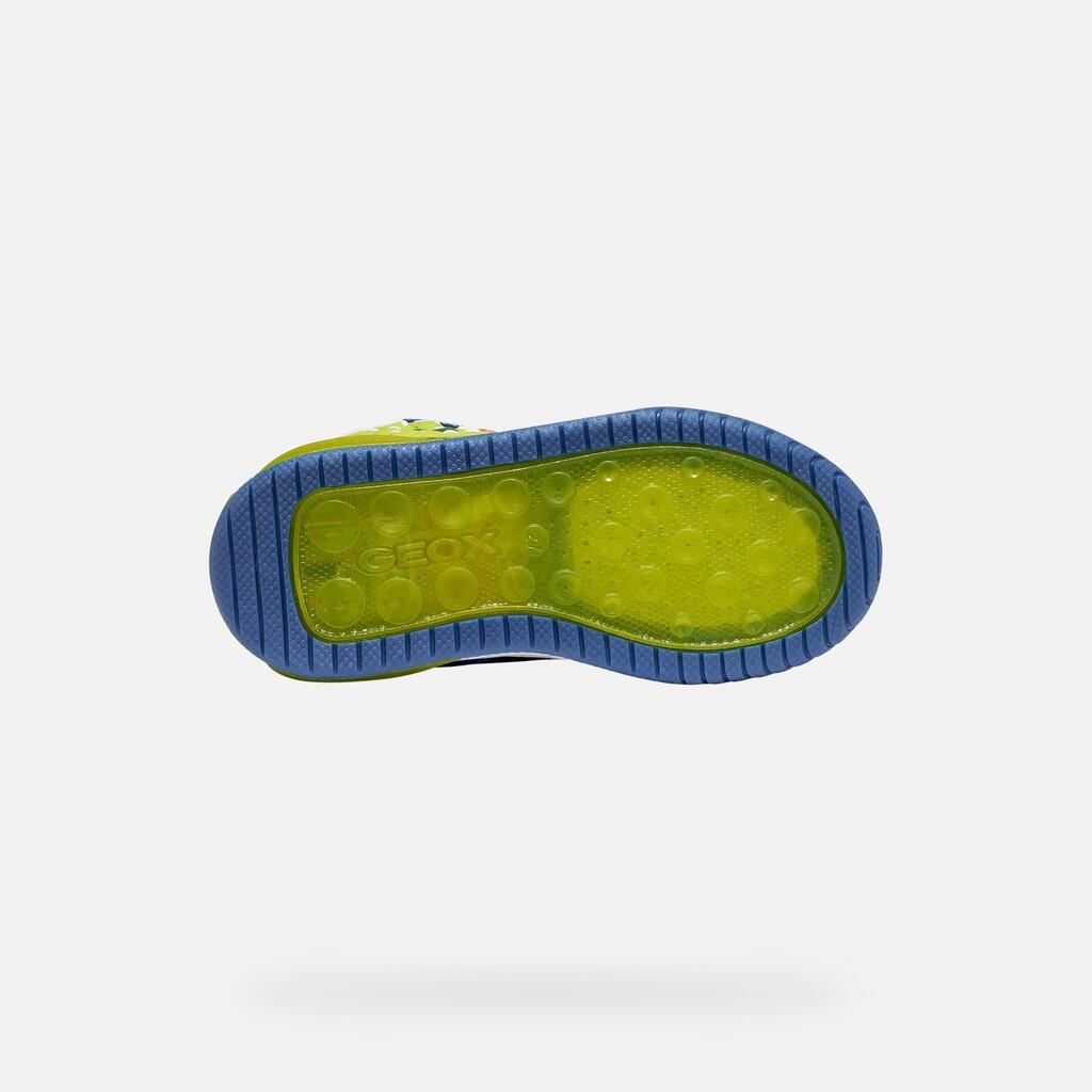 Baskets Garçon J INEK BOY Bleu Roi/Citron Vert 7/7