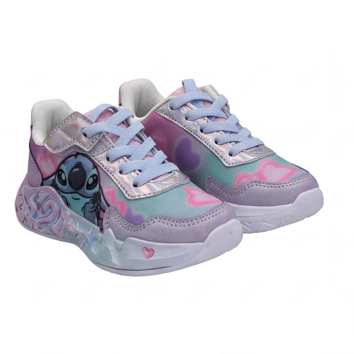 Stitch Kinder Turnschuhe mit Schnürsenkeln und Klett Mehrfarbig 4/7