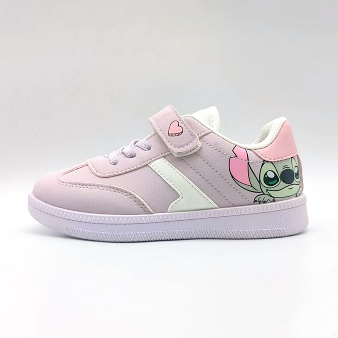 Sapatilhas Infantil Stitch com Velcro e Atacadores Lilás e Rosa 2/7