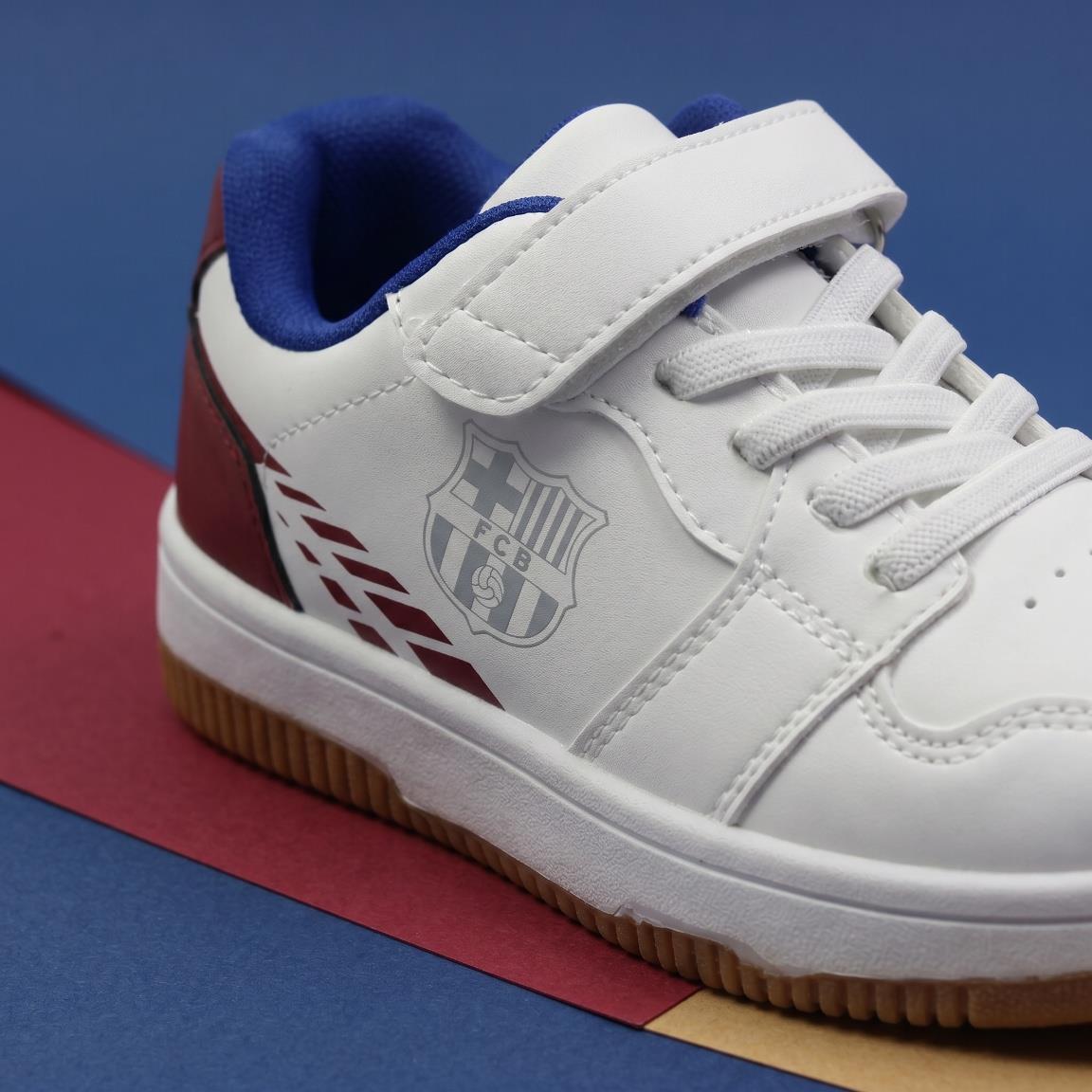 Sportschuhe FC Barcelona für Kinder PVC-Sohle Marineblau 6/7
