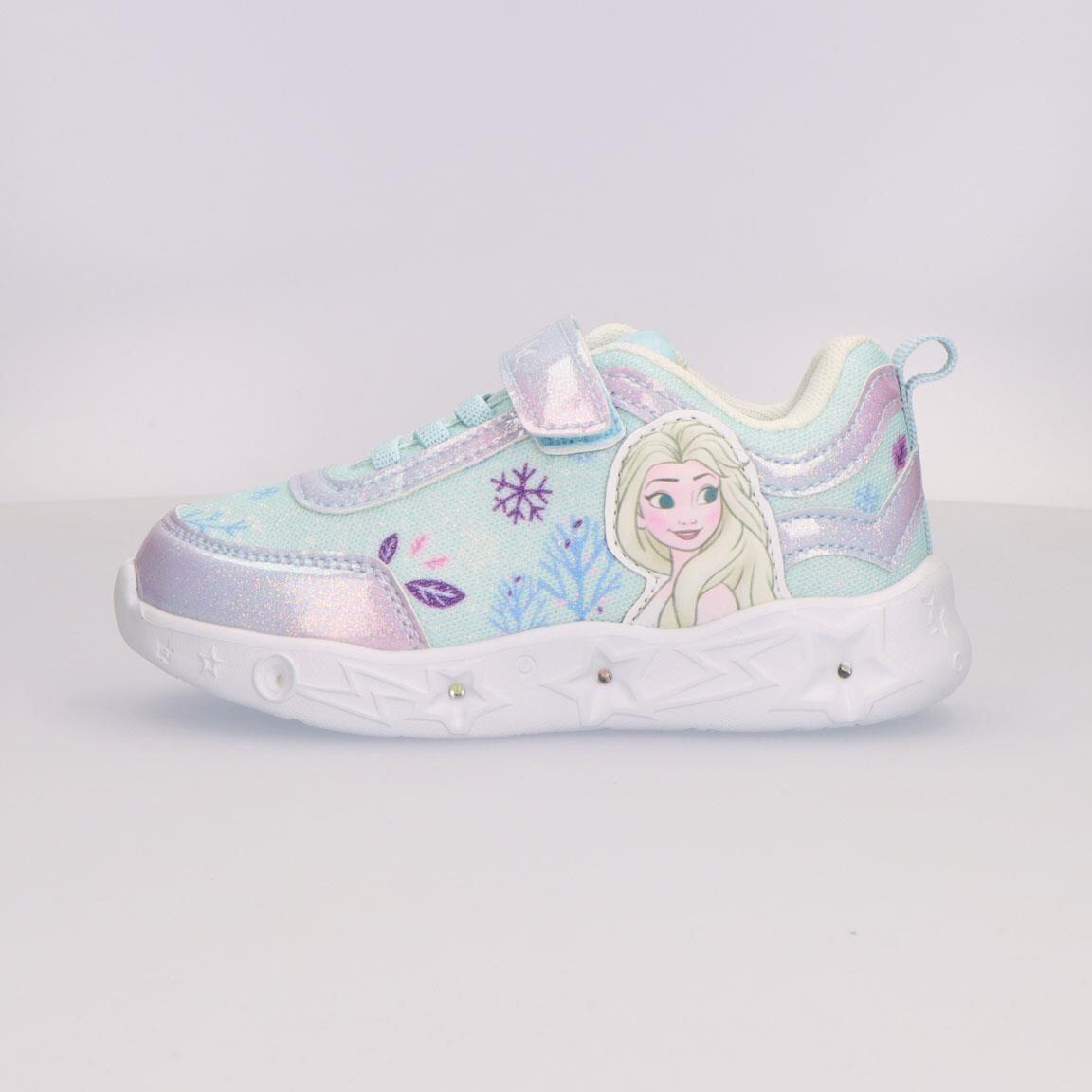 Sapatilhas com luzes criança Frozen com velcro azul-claro 4/6
