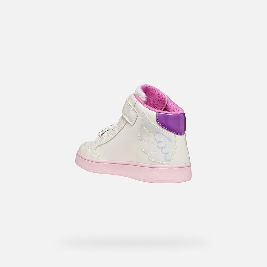 Baskets Fille J ECLYPER GIRL Blanc/Multicolore 4/7