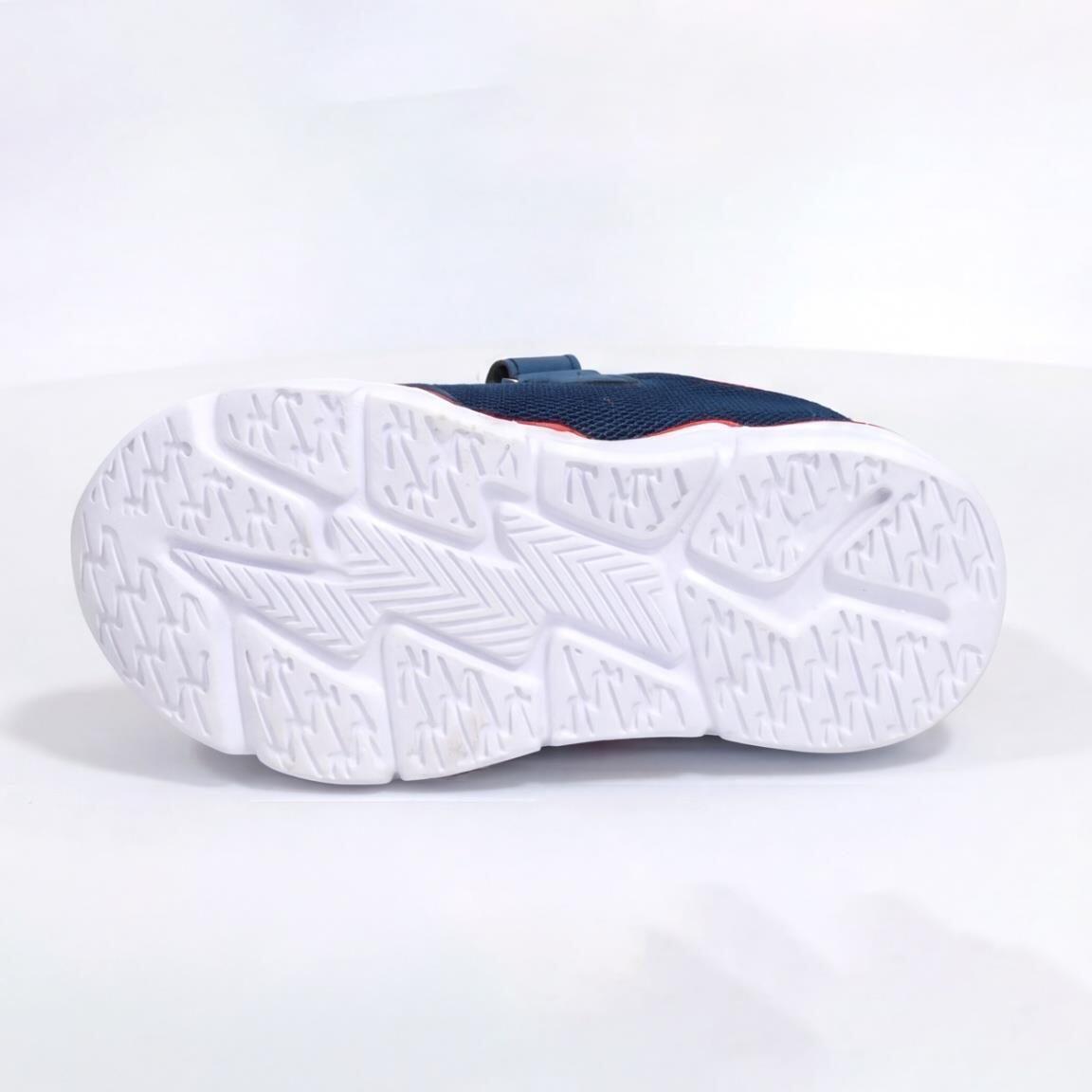 Spiderman Kinder Turnschuhe mit Klett und Schnürsenkeln Dunkelblau 3/7