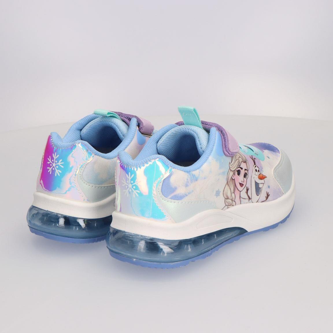 Sapatilhas com luzes criança Frozen com velcro azul-claro 6/7