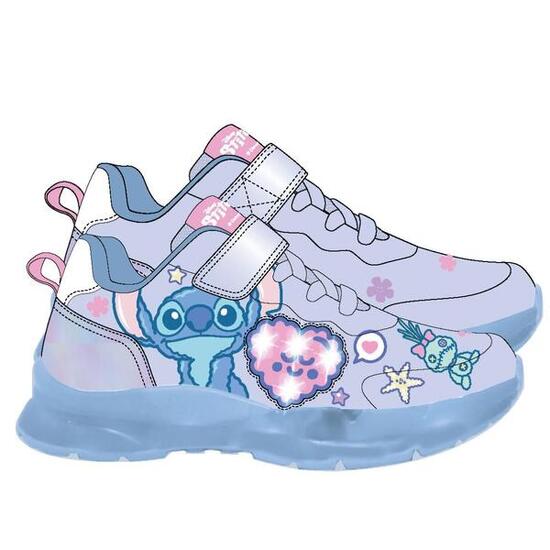 Zapatillas Deportivas Infantil Disney/Stitch con Cordones y Velcro Multicolor