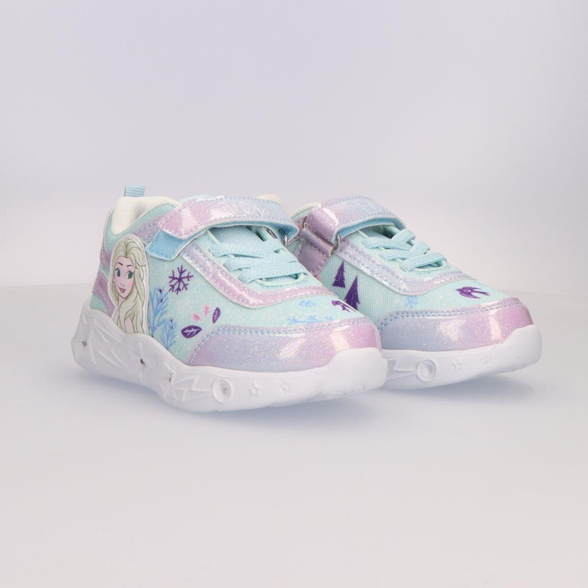 Sapatilhas com luzes criança Frozen com velcro azul-claro 6/6