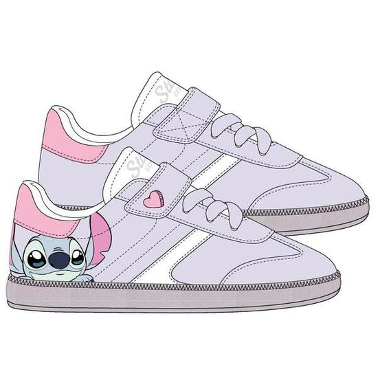 Zapatillas Deportivas con Luces Infantil Stitch con Velcro Azul Claro