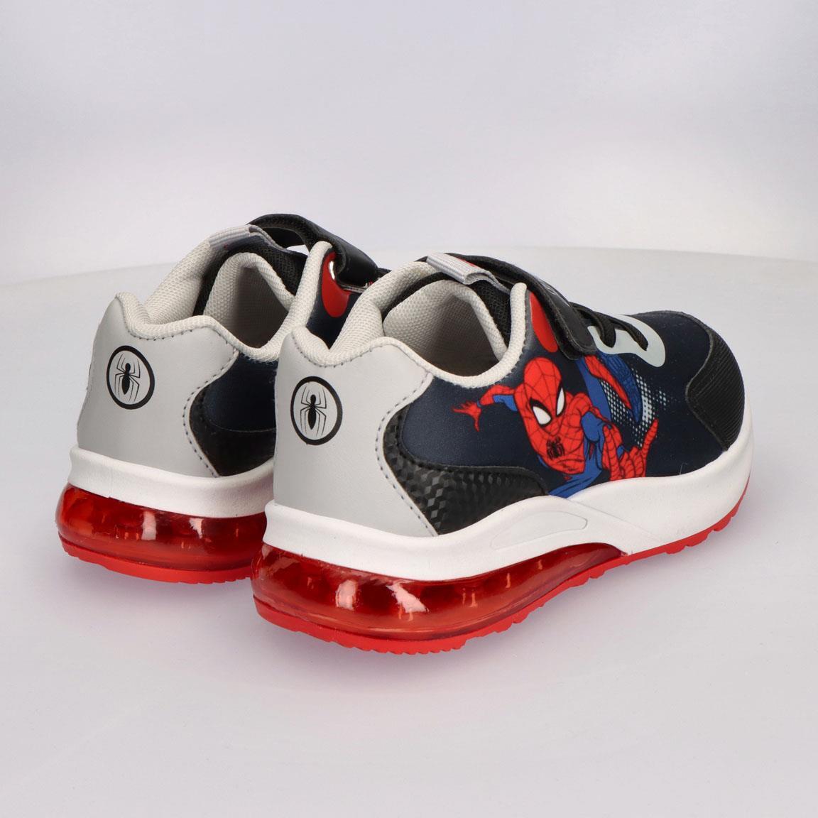 Sapatilhas com luzes criança Spiderman com velcro azul e vermelho 7/7