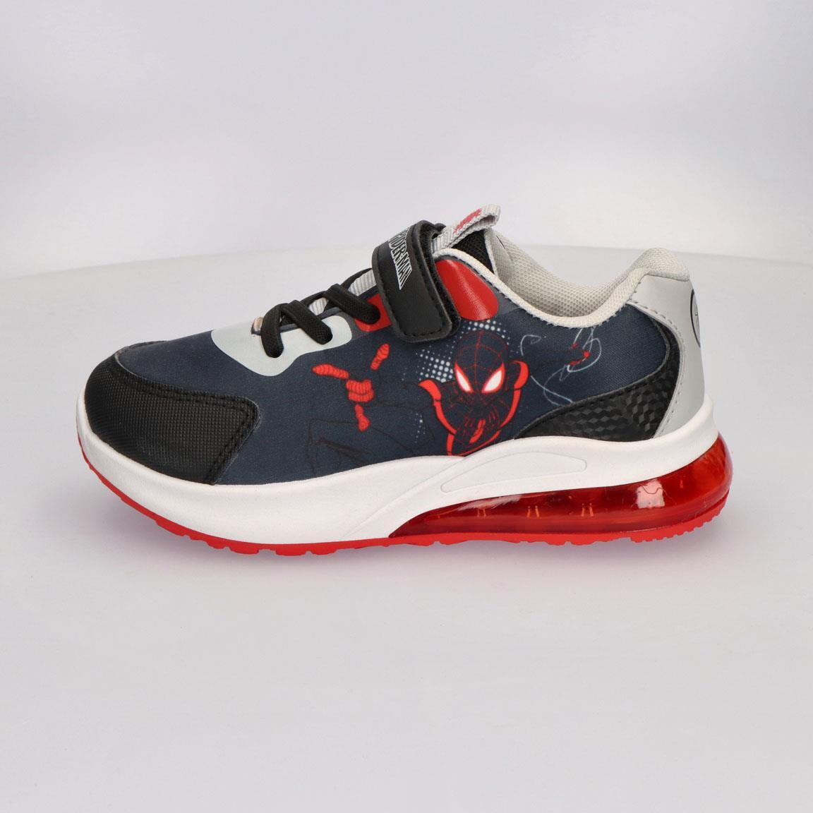 Sapatilhas com luzes criança Spiderman com velcro azul e vermelho 4/7