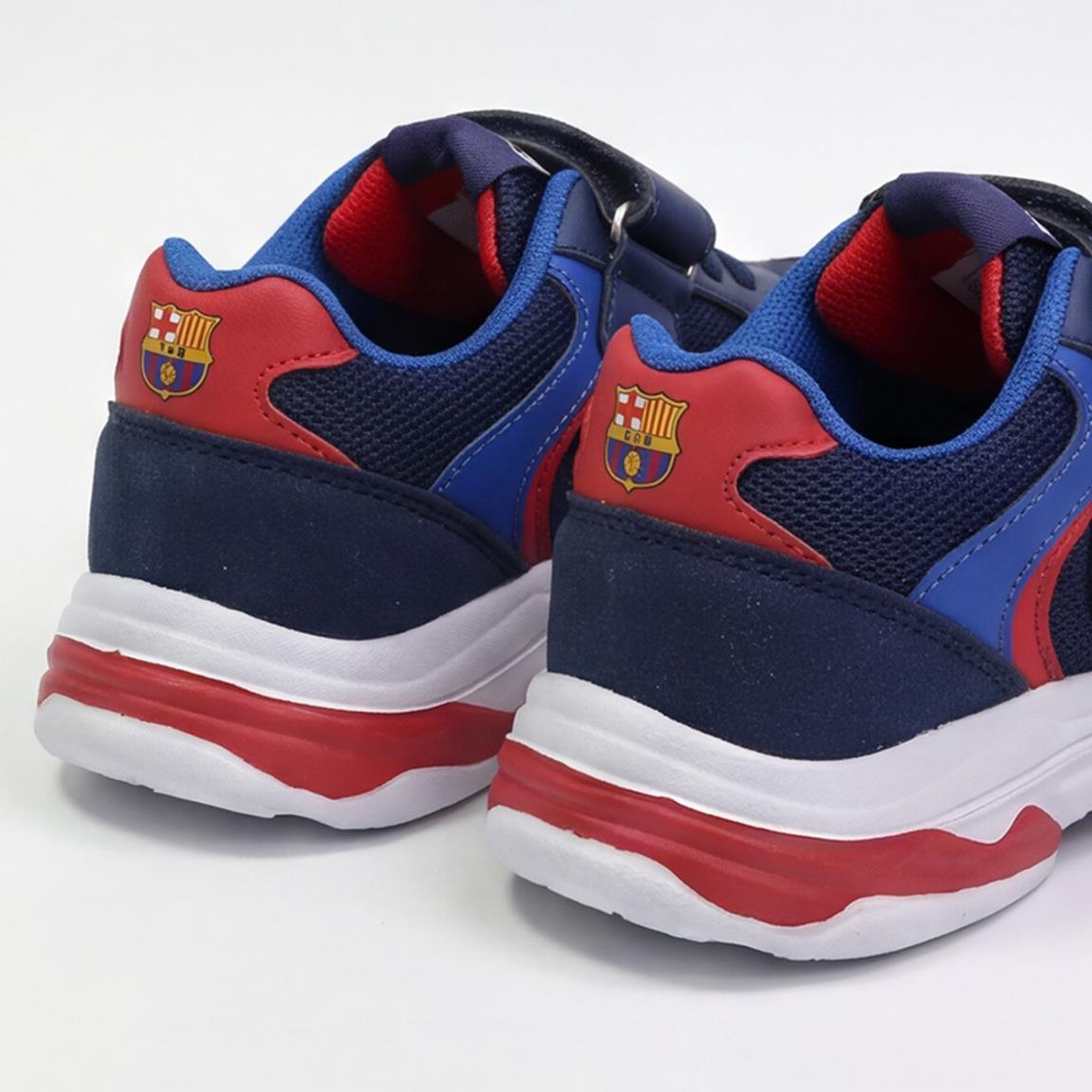 Zapatillas Deportivas Infantil FC Barcelona con Velcro Azul Marino y Rojo 7/7