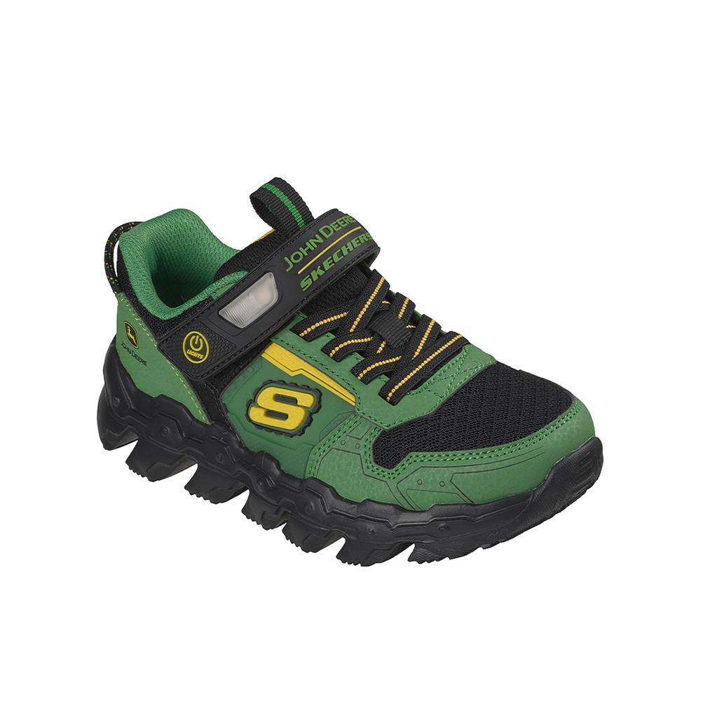 Sapatilhas Skechers Menino Mega-Flex Lite John Deere Verde Preto 2/4