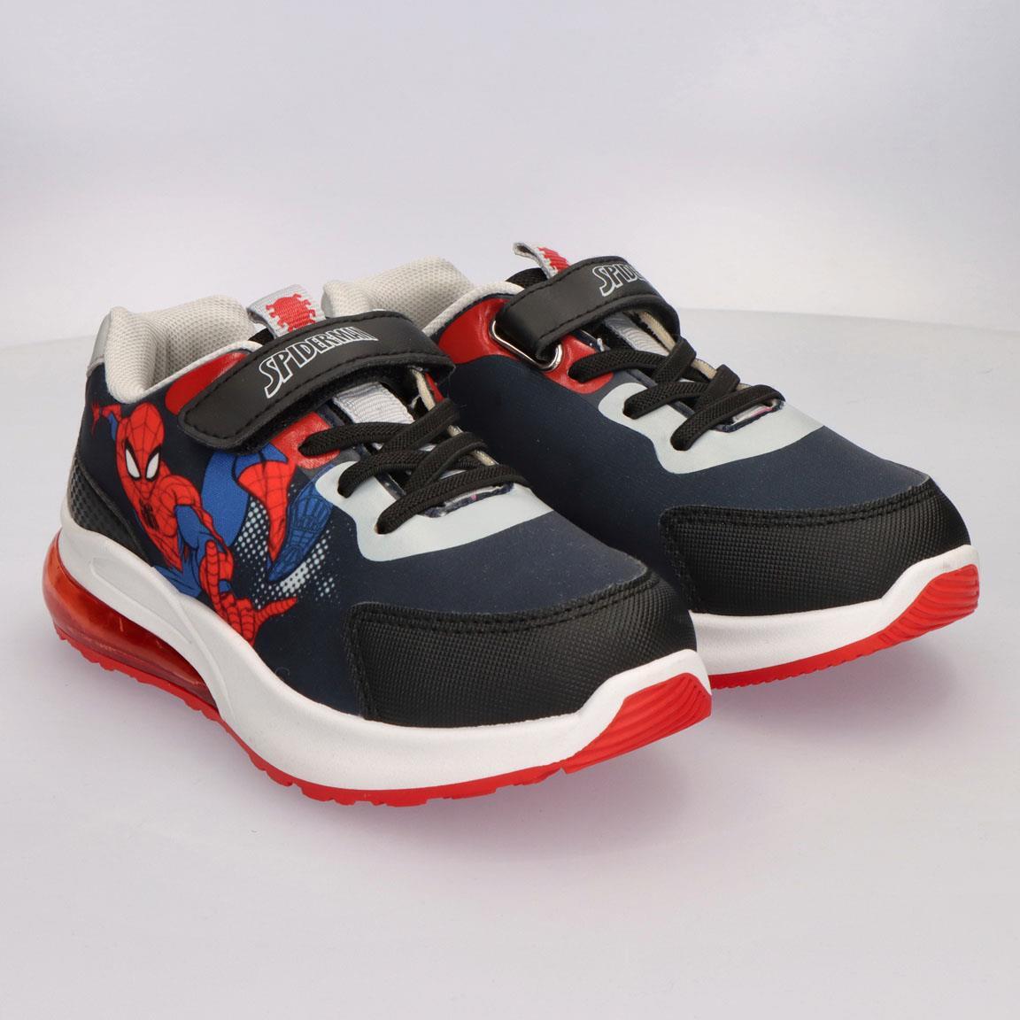 Sapatilhas com luzes criança Spiderman com velcro azul e vermelho 6/7