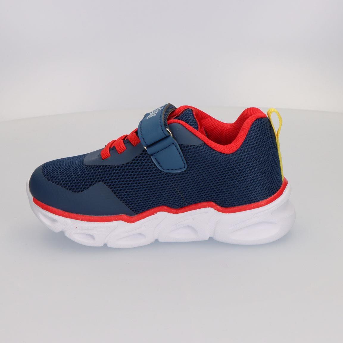 Baskets Lumineuses Enfant Avengers Velcro Bleu et Rouge 2/7