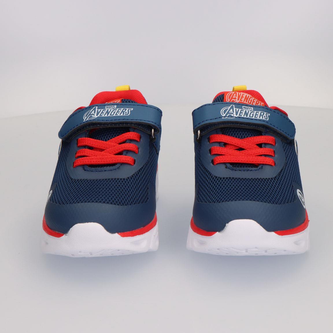 Baskets Lumineuses Enfant Avengers Velcro Bleu et Rouge 5/7