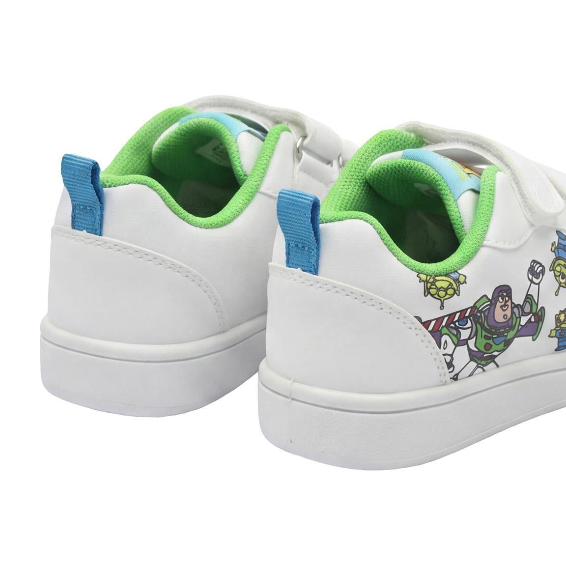 Sapatilhas Infantil Toy Story com Duplo Fecho de Velcro Branco 5/7