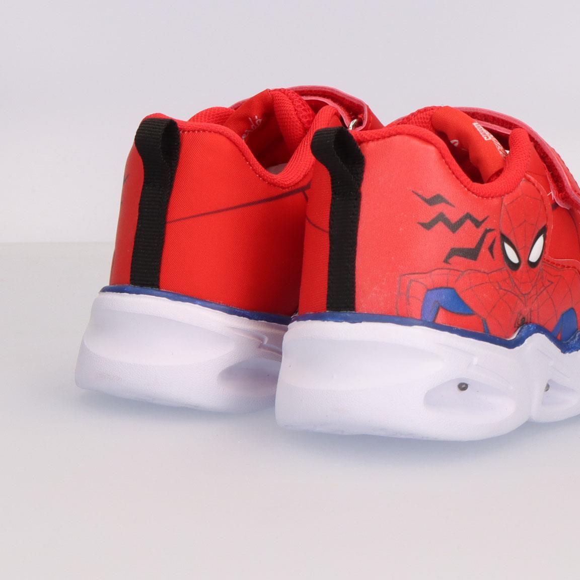 Sapatilhas com luzes criança Spiderman velcro sola EVA vermelho e azul 5/6