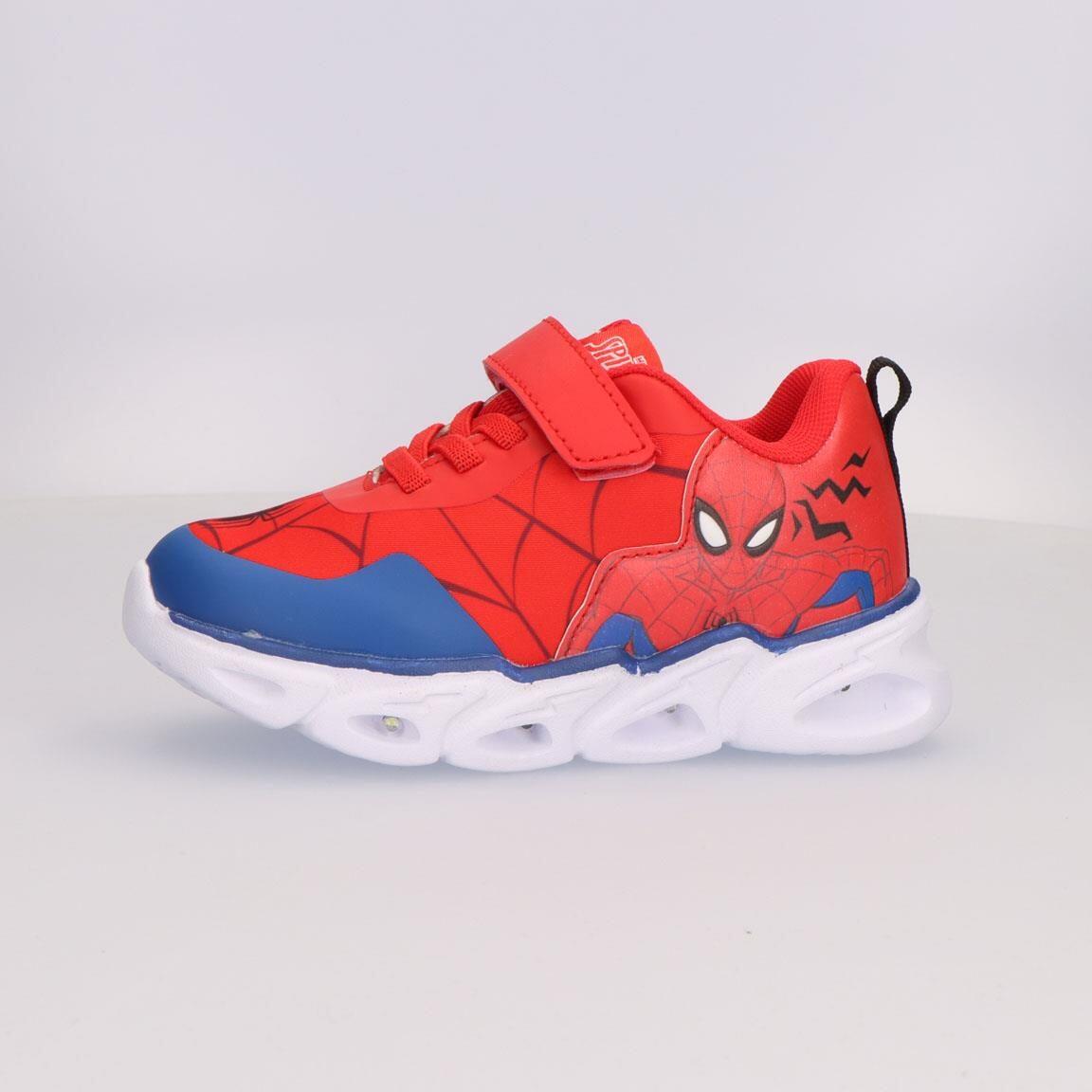 Sapatilhas com luzes criança Spiderman velcro sola EVA vermelho e azul 4/6