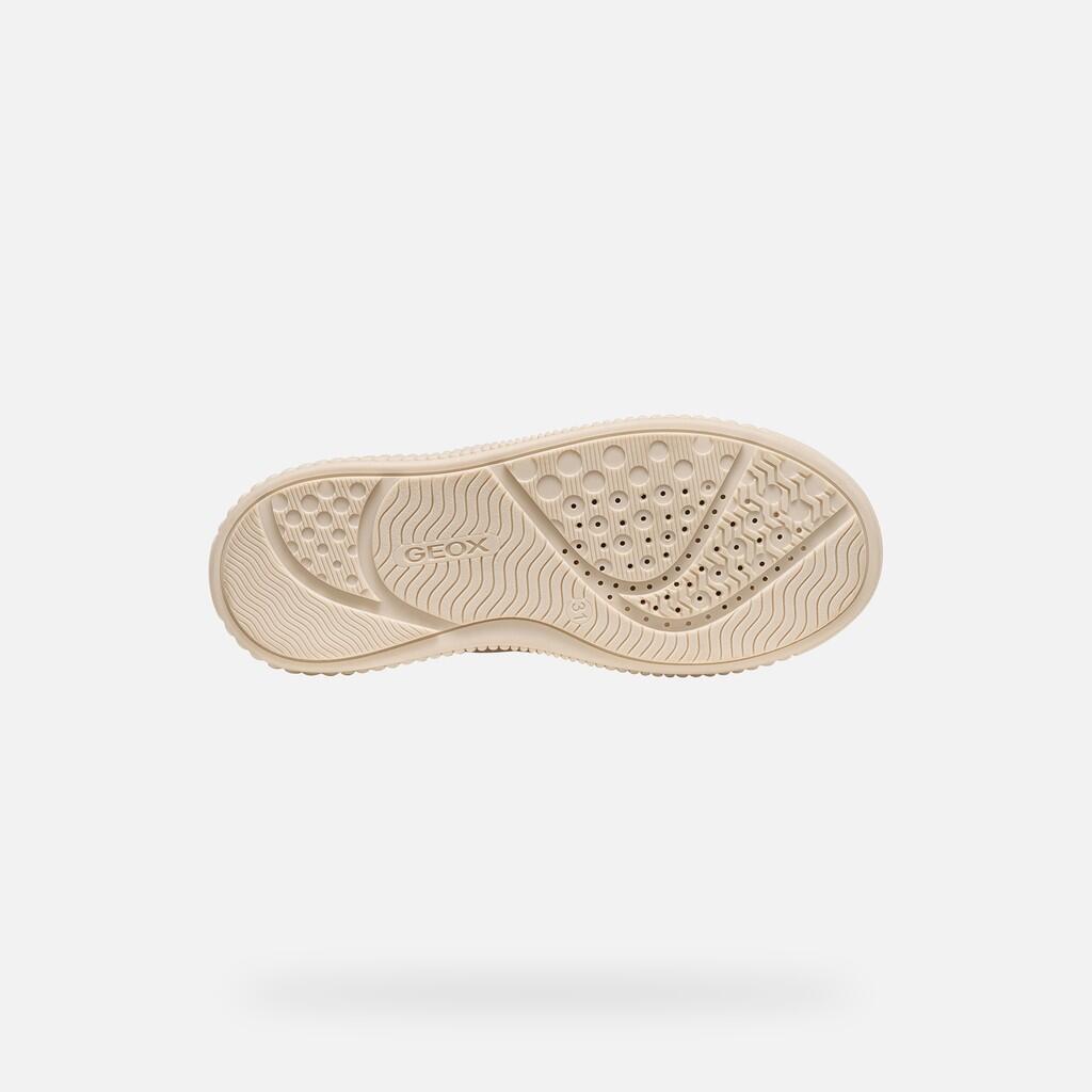 Baskets Fille J LAQUINNY GIRL Ivoire Clair/Bronze Clair 7/7
