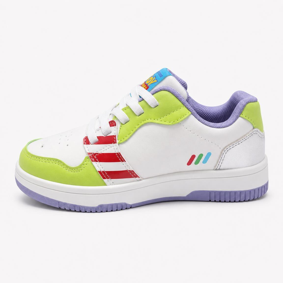 Sapatilhas Infantil Toy Story com Atacadores Branco e Verde 4/7