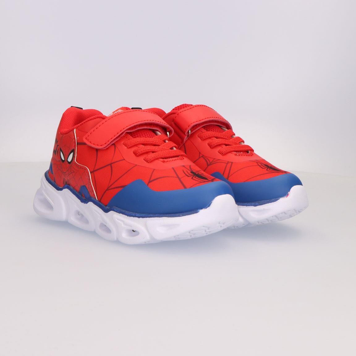 Sapatilhas com luzes criança Spiderman velcro sola EVA vermelho e azul 6/6