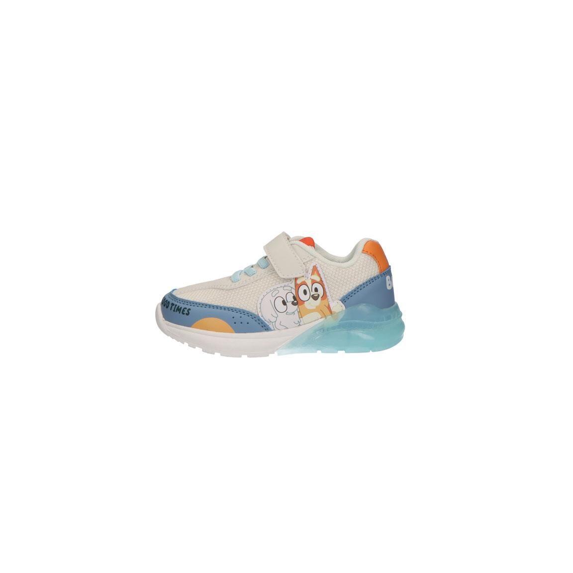 Sapatilhas com Luzes Infantil Bluey com Velcro Azul e Branco 2/7