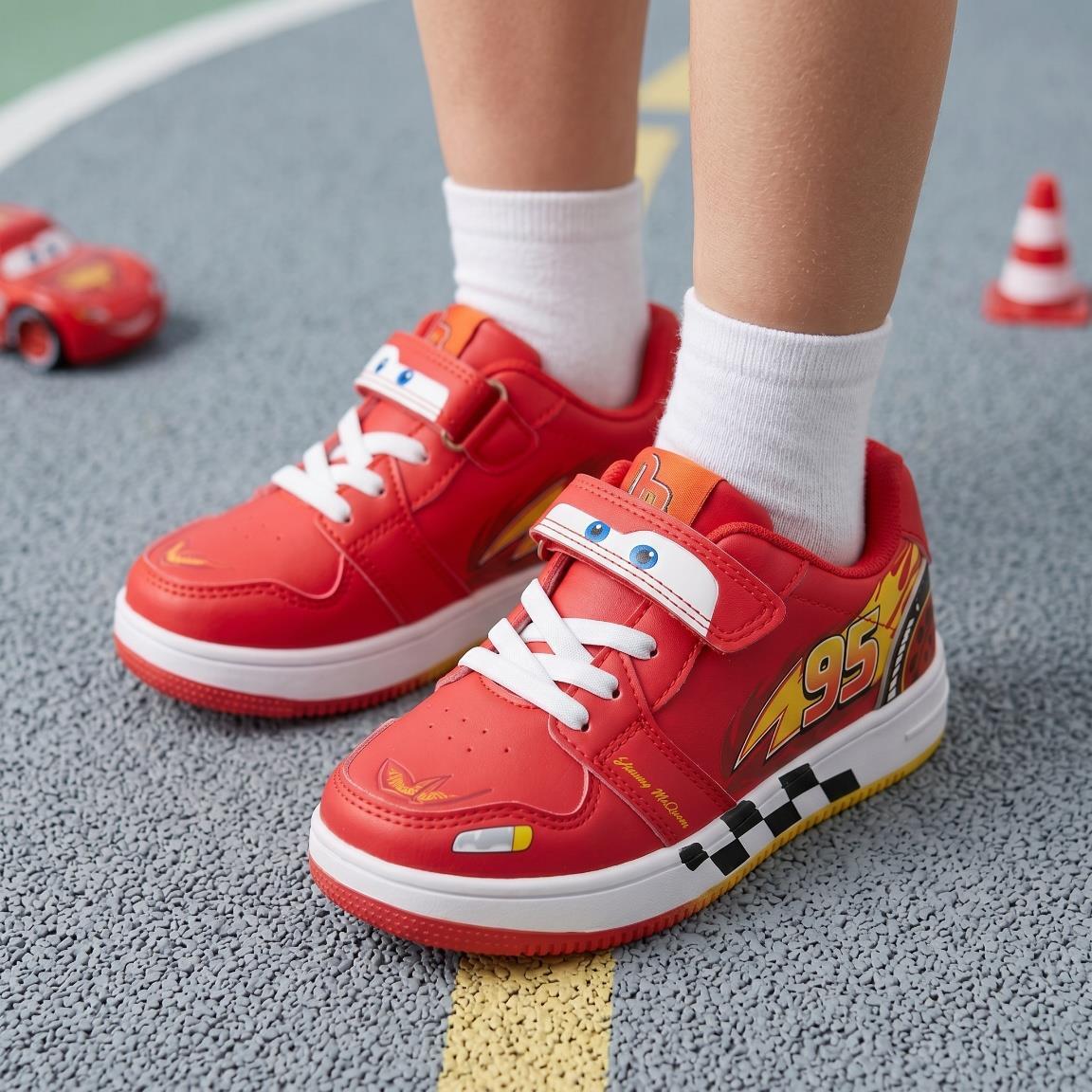 Scarpe da ginnastica Bambino Cars con Velcro e Lacci Rosso Antiscivolo 7/7