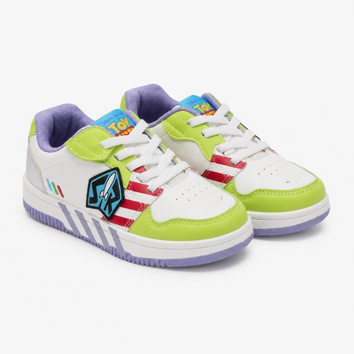 Sapatilhas Infantil Toy Story com Atacadores Branco e Verde 6/7