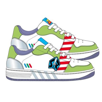 Zapatillas Deportivas Infantil Toy Story con Cordones Blancas y Verdes