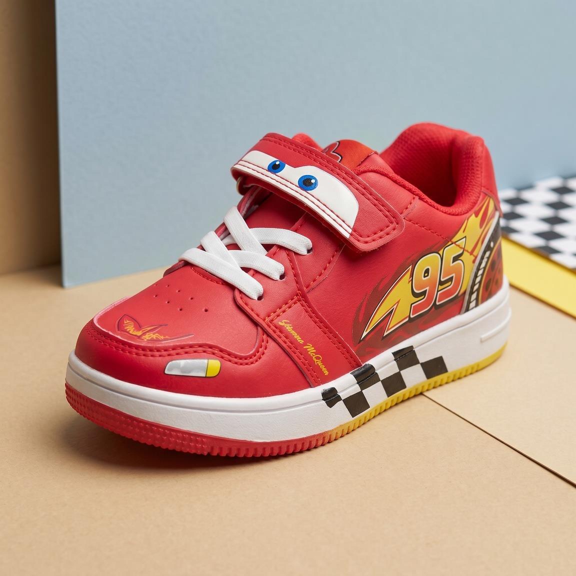 Scarpe da ginnastica Bambino Cars con Velcro e Lacci Rosso Antiscivolo 6/7