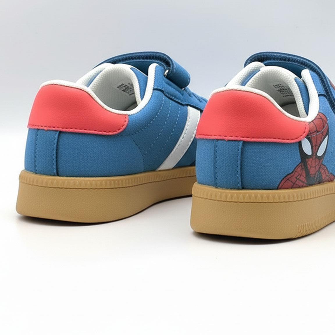 Sapatilhas Infantil Spiderman com Velcro Antiderrapante Azul 5/7