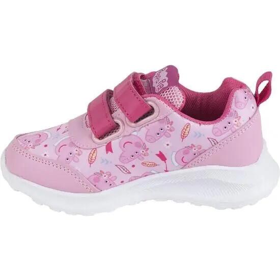 Sapatilhas Infantil Peppa Pig com Duplo Velcro Rosa e Branco 2/6