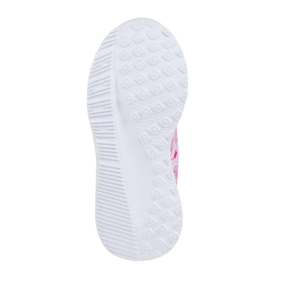 Sapatilhas Infantil Peppa Pig com Duplo Velcro Rosa e Branco 4/6