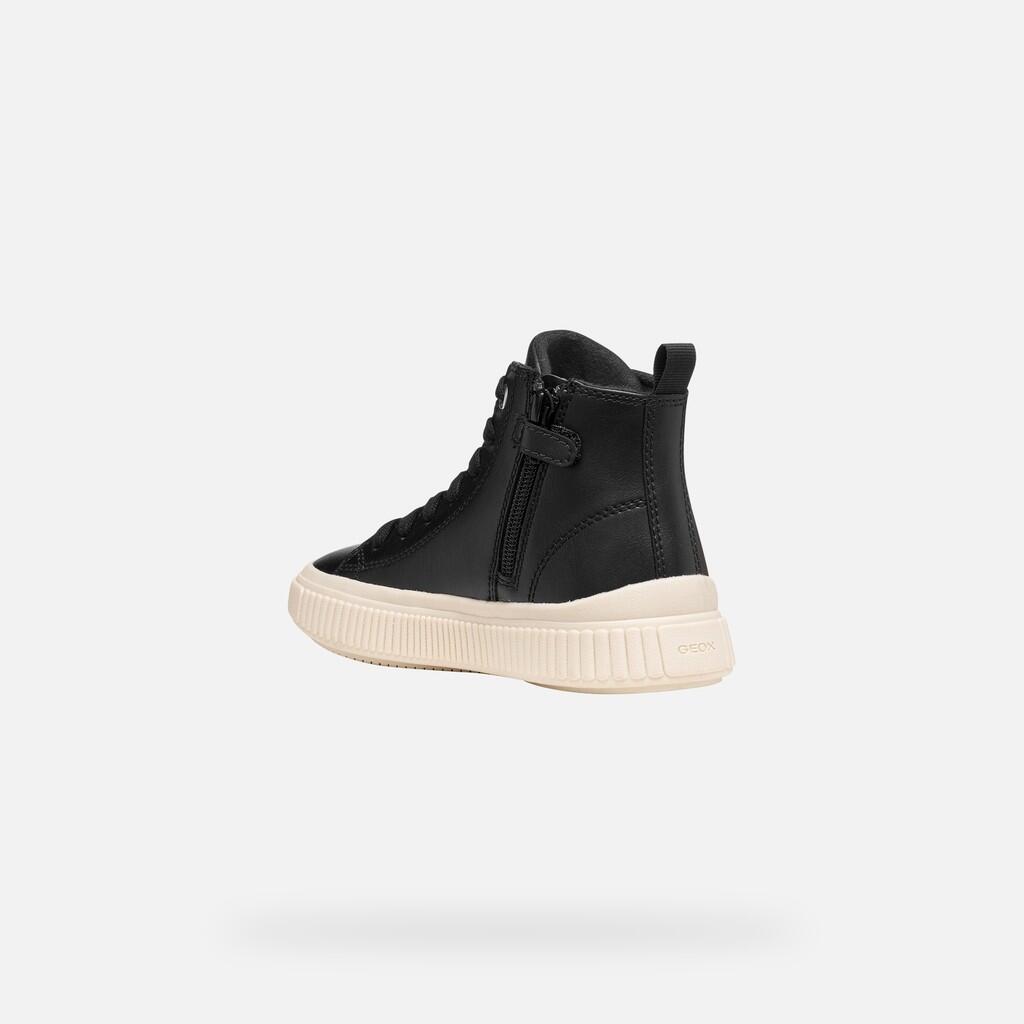Baskets Fille J LAQUINNY GIRL Noir 4/7
