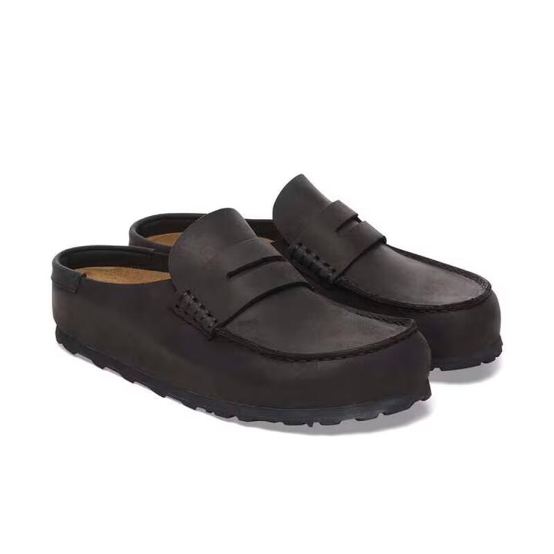 Zuecos Hombre Birkenstock Naples Negro 3/4