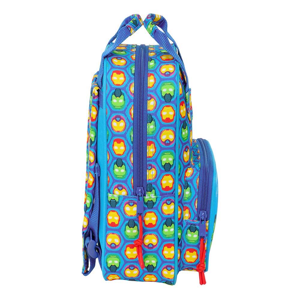 Mochila escolar infantil do Homem de Ferro com bolso frontal e alças acolchoadas 3/3