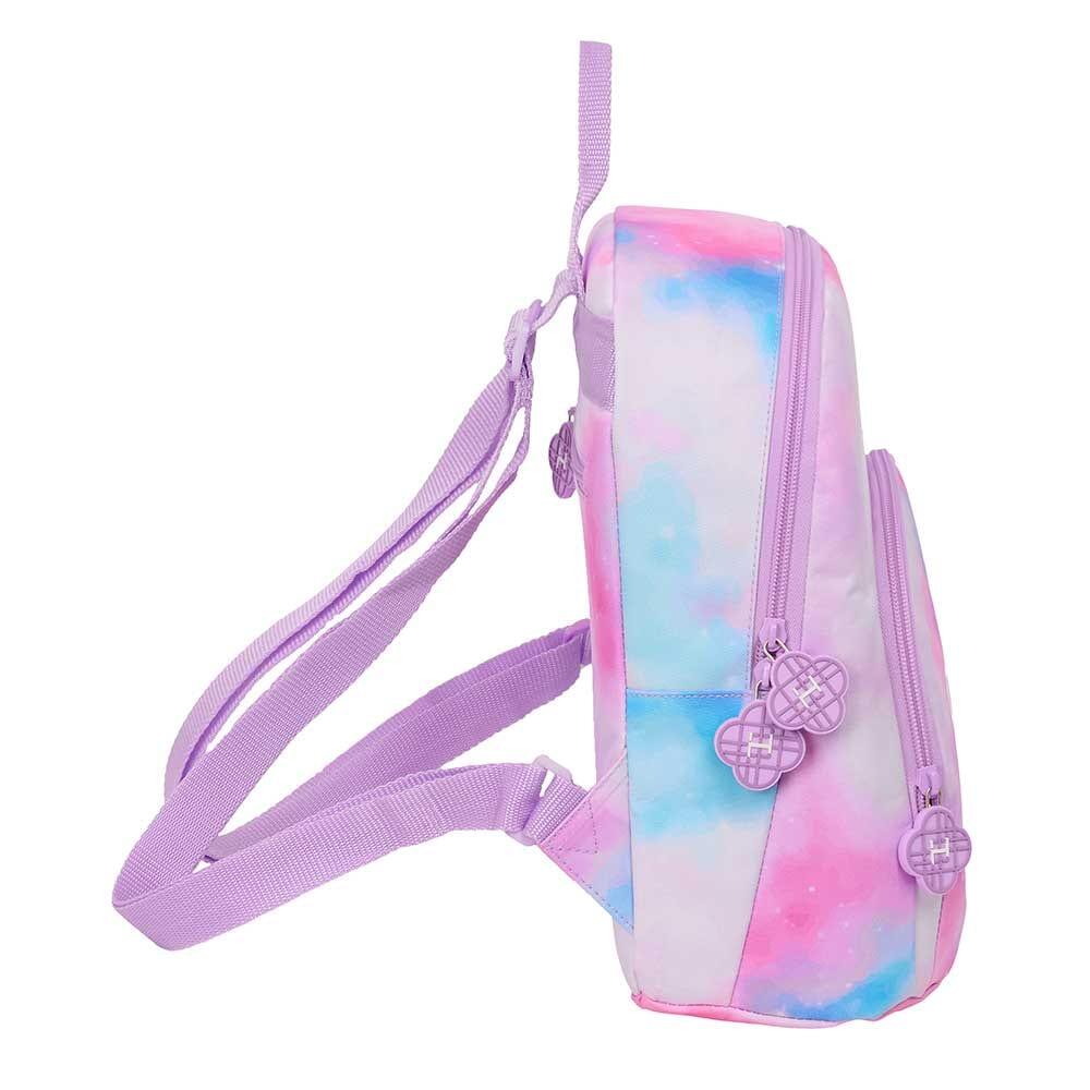 Mochila infantil mini K-Pop Demon Hunters com bolso frontal multicolorido 3/4